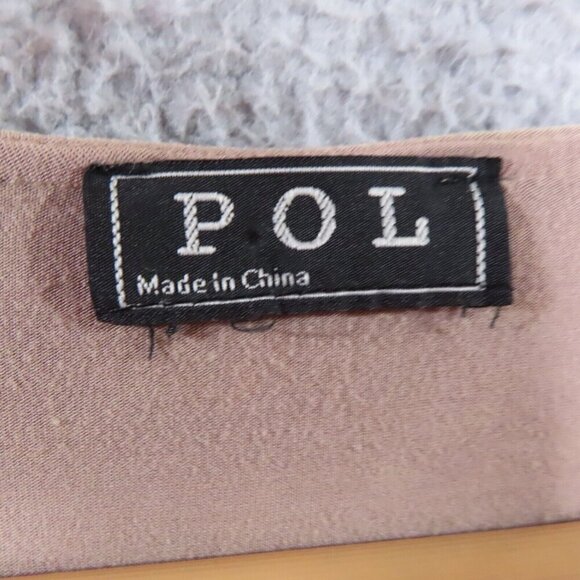 POL Women Boho Embroidered Tan Fringe Trimmed Knit Open Cardigan Duster Cover Up - Picture 11 of 14